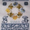 sampler corso punto croce con dietro perfetto