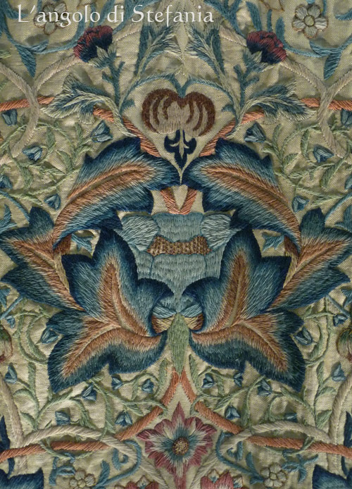 dettaglio William Morris wall hanging - V&A Museum