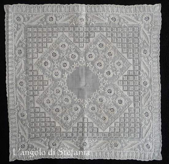 fazzoletto vintage, vintage handkerchief