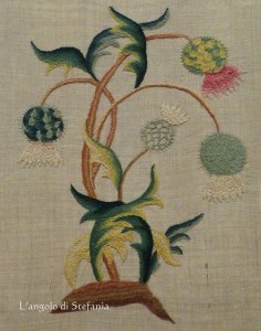 bed curtain, detail, MFA Boston