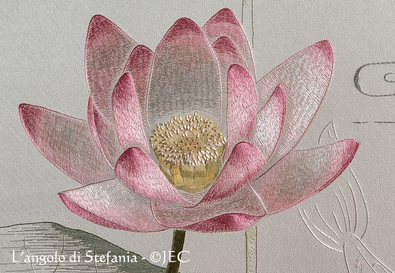 Ricamo giapponese – il fiore di loto